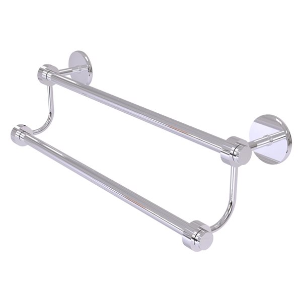 Allied Brass Satellite Orbit Two 36-in Double Wall Mount Double Towel Bar (Polished Chrome)