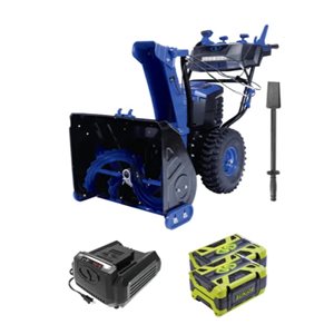 Snow Joe 100 V 24-in Two-Stage Push with Auger Assistance Cordless Electric Snow Blower (Battery and Charger Included)