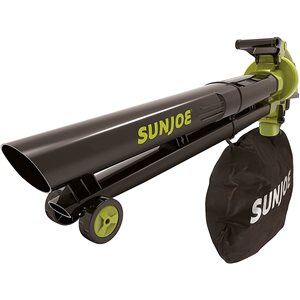 Sun Joe 155-mph 24 V Max Lithium-Ion 391 CFM Brushless Walk Behind Cordless Electric Leaf Blower (Battery Included)