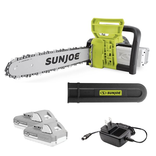 Sun Joe 2-Battery 24 V Lithium-Ion 16-in Cordless Electric Chainsaw