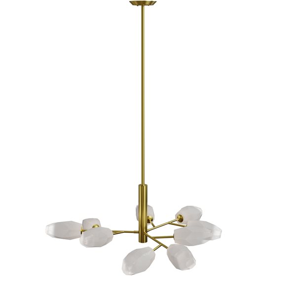 Gild Design House Catalina 9-Light Brass Modern Contemporary Chandelier