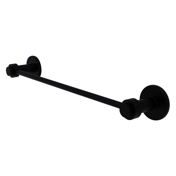 Allied Brass Mercury 24-in Matte Black Wall Mount Single Towel Bar