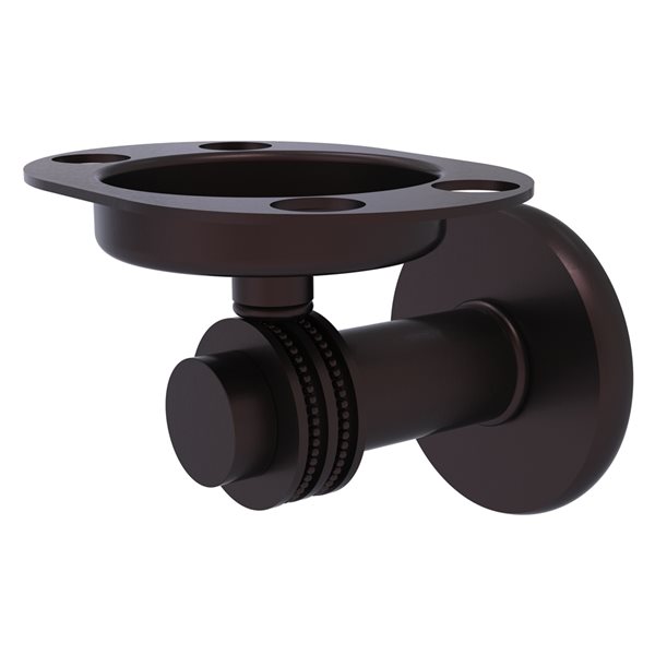 Allied Brass Mercury Antique Bronze Tumbler and Toothbrush Holder