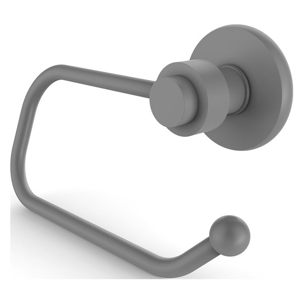 Allied Brass Mercury Wall Mount Matte Grey Single Post Toilet Paper Holder