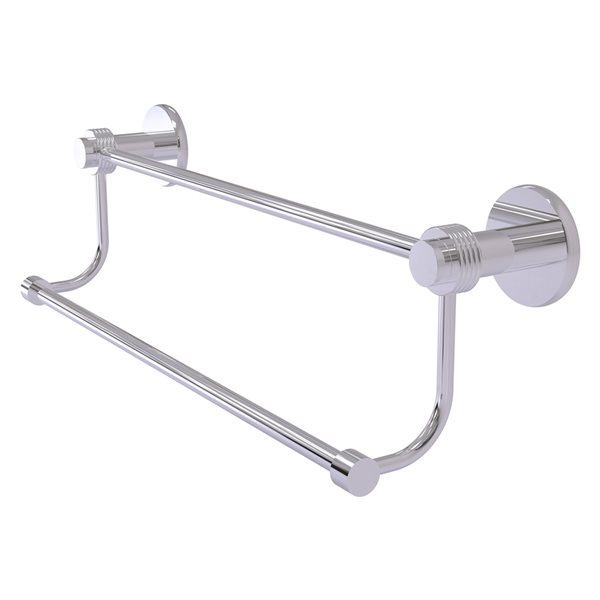 Allied Brass Mercury 18-in Wall Mount Double Towel Bar in Polished Chrome