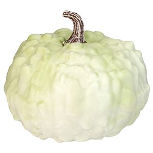 Northlight 6.5-in H Green Painted Plastic Craft Pumpkin