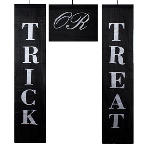 Northlight 19.25-in Trick or Treat Outdoor Halloween Banners - Set of 3