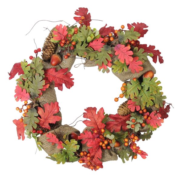 Northlight 18-in Red Berry Indoor Artificial Fall Wreath 32620769 | RONA