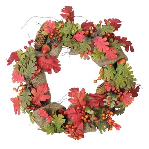 Northlight 18-in Red Berry Indoor Artificial Fall Wreath