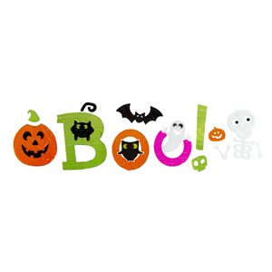 Northlight Boo Halloween Gel Window Clings