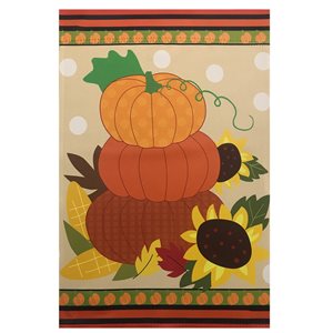 Northlight 28-in x 40-in Pumpkins and Sunflowers Autumn Harvest Garden Flag