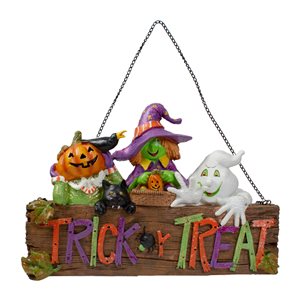 Northlight Trick or Treat Wall Sign