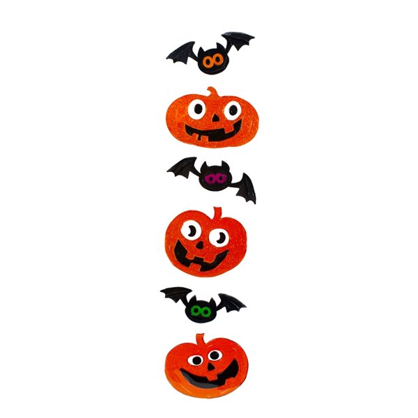 Northlight Jack-O'-Lanterns and Bats Window Clings