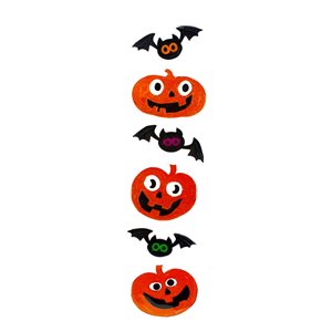 Northlight Jack-O'-Lanterns and Bats Window Clings