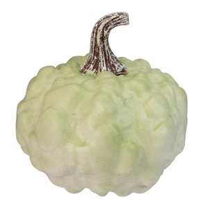 Northlight 5.5-in H Green Painted Plastic Craft Pumpkin