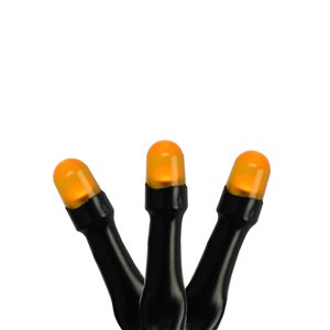 Product Works Orange 15-Count 5.7-ft Constant LED Electrical Outlet Halloween String Lights
