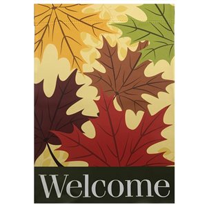 Northlight 12.5-in x 18-in Welcome Autumn Harvest Outdoor Garden Flag