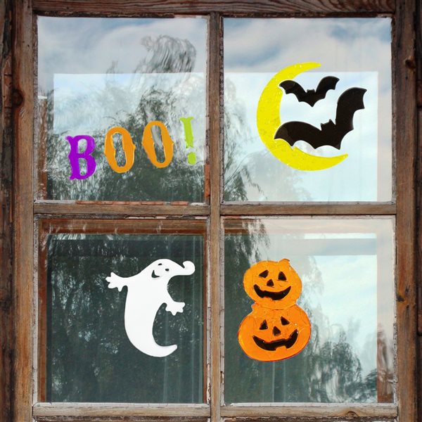 Northlight Halloween Boo Gel Window Clings