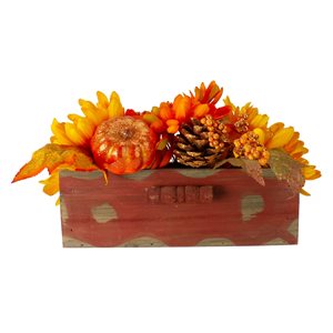 Northlight Wood Leaves Decorative Box