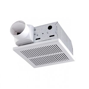 Ventilateur de salle de bains American Imaginations blanc de 3 sone, 50 pcm, certifié Energy Star