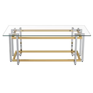 !nspire Clear Glass Coffee Table