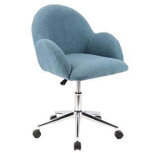 WHI Blue Contemporary Adjustable Height Swivel Desk Chair