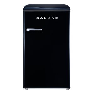Galanz Retro 3.5-cu ft Freestanding Mini Fridge with Freezer Compartment in Black