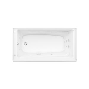 MAAX New Town 30 x 60-in White Acrylic Rectangular Left-Hand Drain Alcove Whirlpool Tub