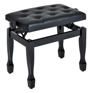 HomCom Black Adjustable Piano Bench