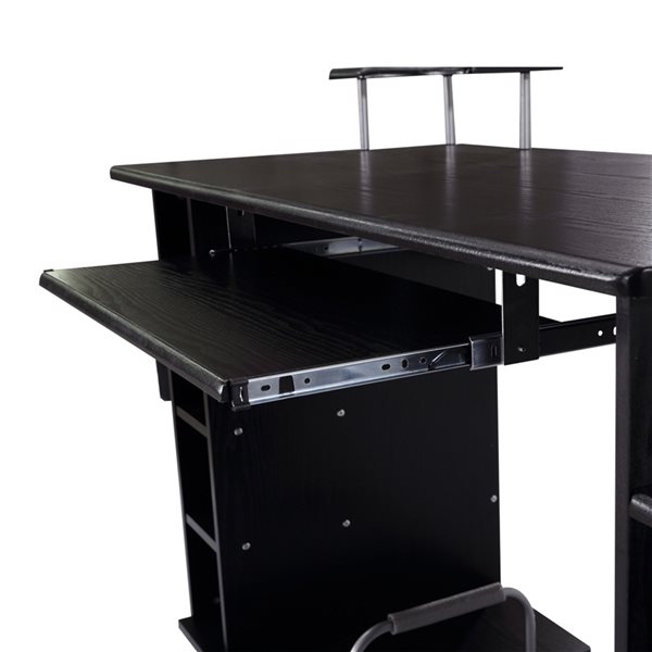 HomCom 59.84-in Black Modern/Contemporary Computer Desk