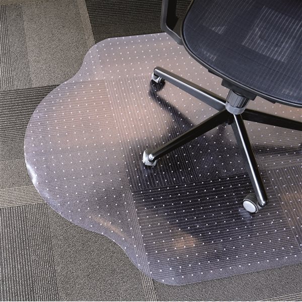 Evolve Clear Rectangular 3-ft x 4-ft Indoor Chair Mat