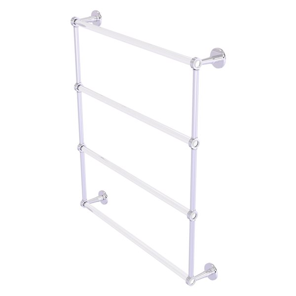 Allied Brass Clearview 30-in Polished Chrome 4-Tier Wall Mount Towel Bar