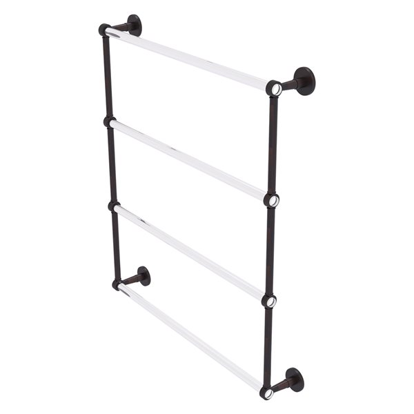 Allied Brass Clearview 30-in Venetian Bronze Wall Mount 4-Tier Towel Bar
