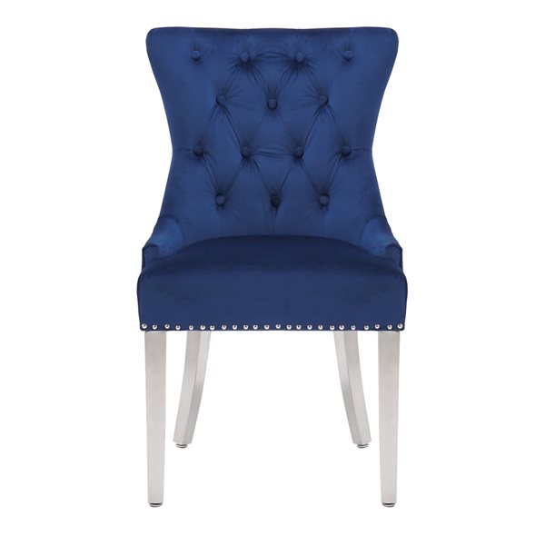 clovis tufted velvet upholstered dining chair