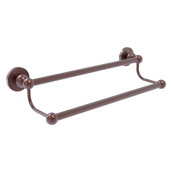 Allied Brass Bolero 18-in Antique Copper Wall Mount Double Towel Bar