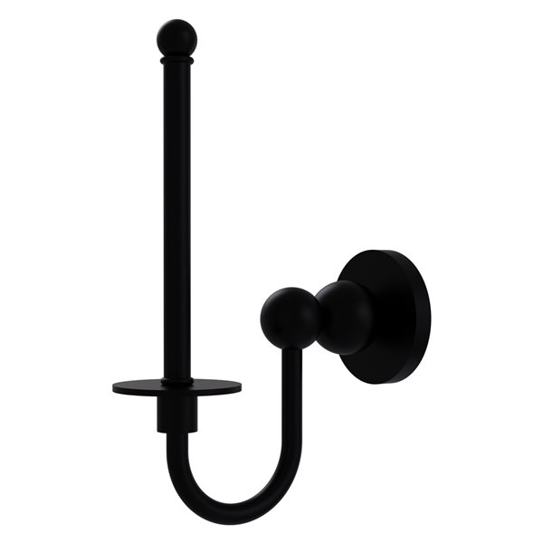 Allied Brass Bolero Matte Black Wall Mount Single Post Toilet Paper Holder