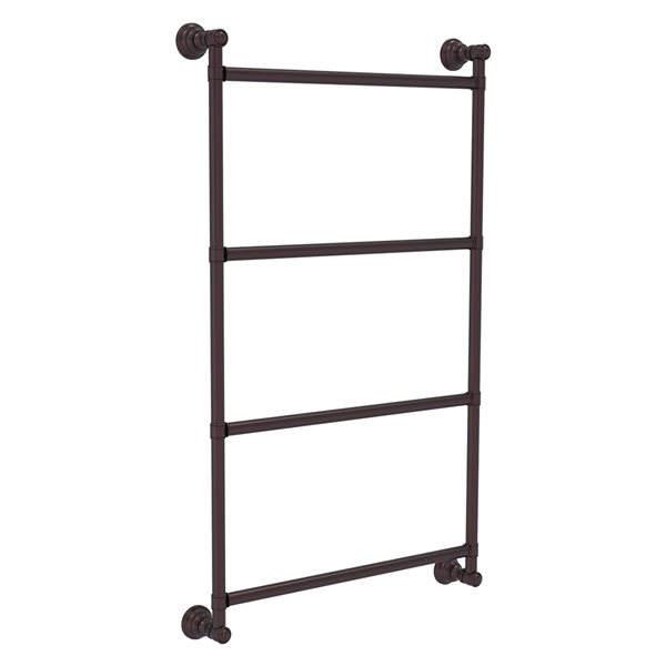 Allied Brass Carolina 18-in Antique Bronze 4-Tier Wall Mount Towel Bar