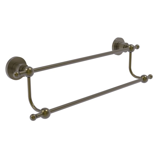Allied Brass Astor Place 24-in Antique Brass Wall Mount Double Towel Bar