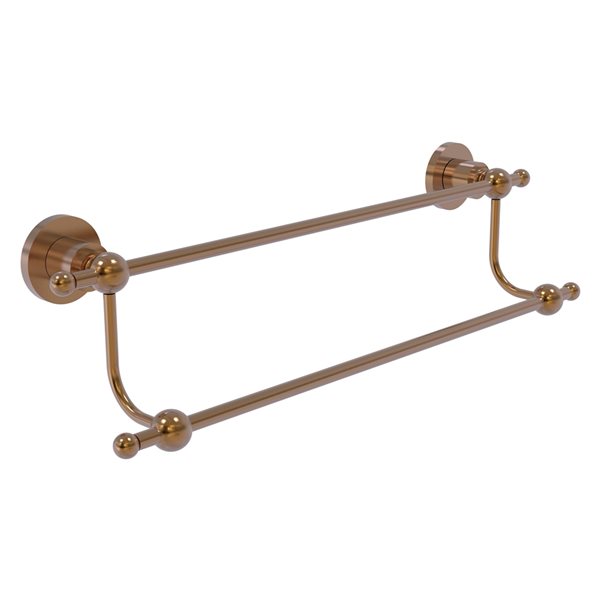 Allied Brass Astor Place 30-in Brushed Bronze Wall Mount Double Towel Bar