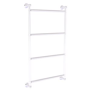 Allied Brass Carolina 18-in Polished Chrome 4-Tier Wall Mount Towel Bar