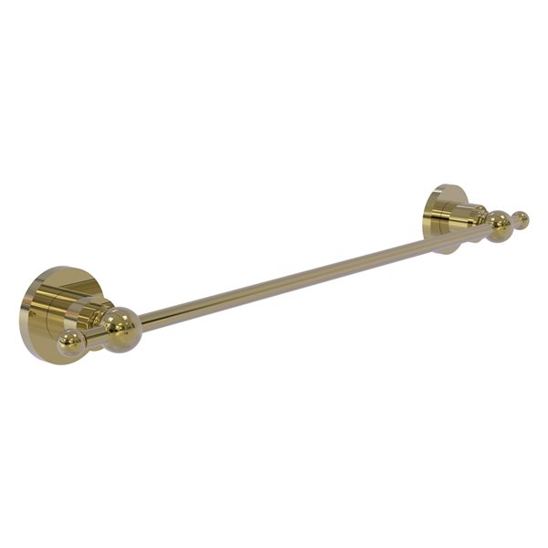 Allied Brass Astor Place 36-in Unlacquered Brass Wall Mount Single Towel Bar