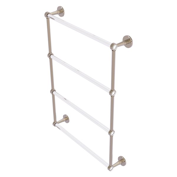Allied Brass Clearview 24-in Antique Pewter 4-Tier Wall Mount Towel Bar
