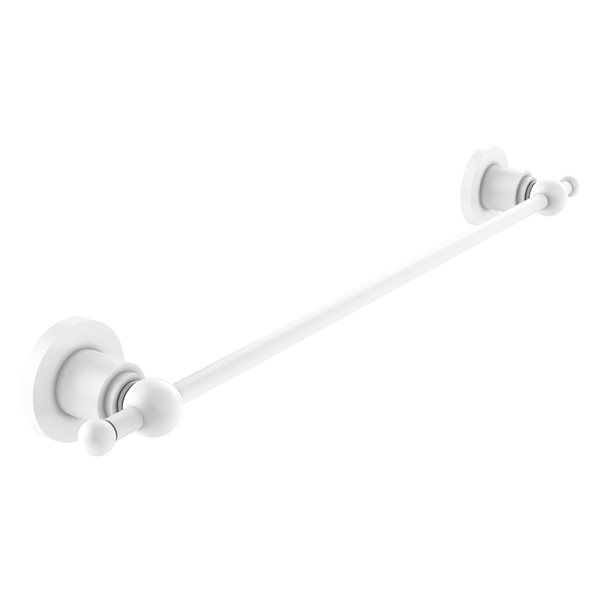 Allied Brass Astor Place 18-in Matte White Wall Mount Single Towel Bar