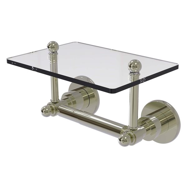 Allied Brass Astor Place Polished Nickel Wall Mount Double Post Toilet Paper Holder