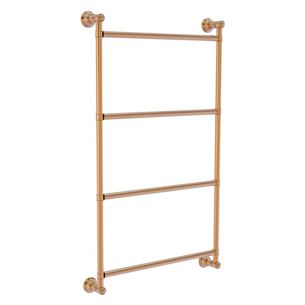 Allied Brass Carolina 30-in Brushed Bronze 4-Tier Wall Mount Towel Bar