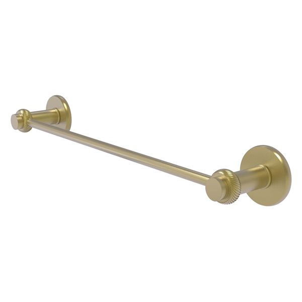 Allied Brass Mercury 36-in Wall Mount Single Towel Bar in Satin Brass | RONA
