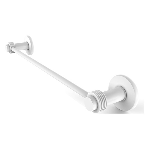 Allied Brass Mercury 18-in Matte White Finish Wall Mount Single Towel Bar