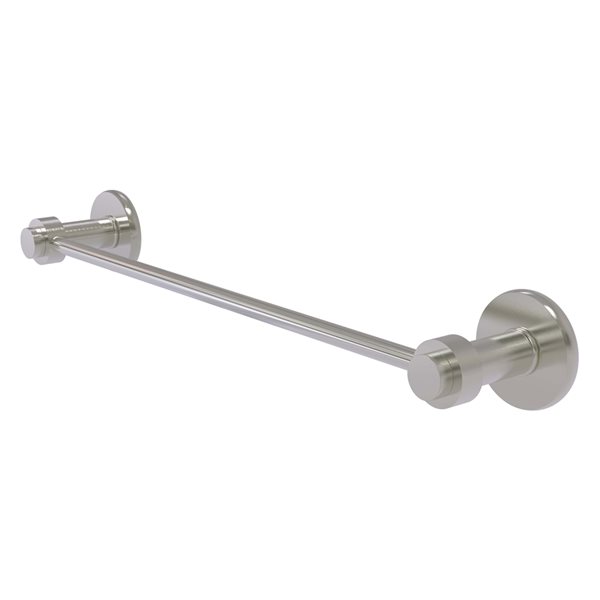 Allied Brass Mercury 30-in Wall Mount Single Towel Bar with Satin Nickel Finish
