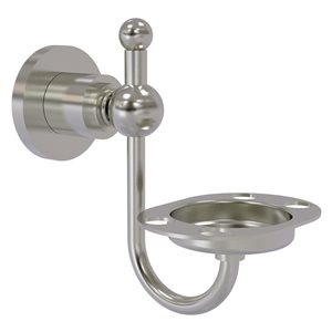 Allied Brass Astor Place Brass Tumbler and Toothbrush Holder in Satin Nickel