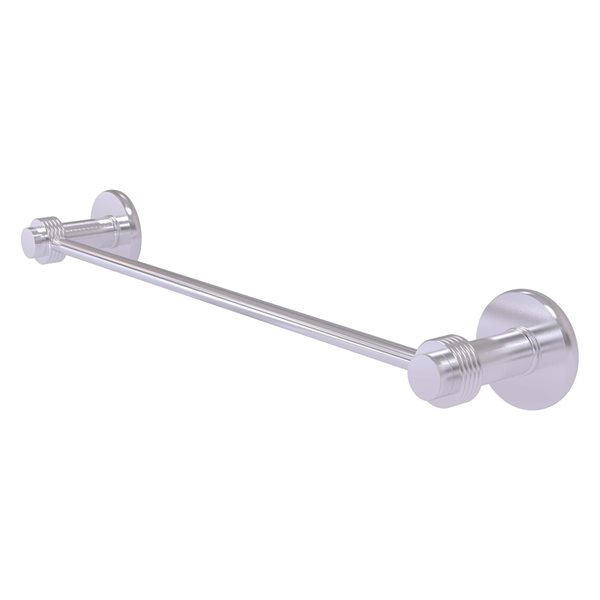 Allied Brass Mercury 36-in Satin Chrome Finish Wall Mount Single Towel Bar